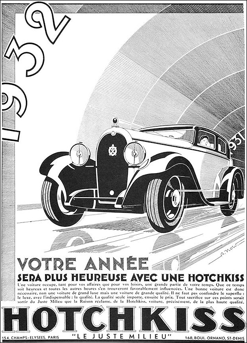 1926 HOTCHKISS AM2 ROLLING CHASSIS